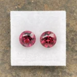 Rhodolite Garnet Pair 5.03 ct | Round | Pinkish Red | Umba Valley, Tanzania - Image 2
