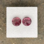 Rhodolite Garnet Pair 5.03 ct | Round | Pinkish Red | Umba Valley, Tanzania - Image 3