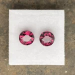 Rhodolite Garnet Pair 4.86 ct | Round | Bordeaux Red | Umba Valley, Tanzania - Image 4