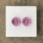 Umbalite (Rhodolite Garnet) Pair  5.09 ct | Round |  Mauve Pink | Umba Valley, Tanzania - Image 3