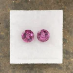 Umbalite (Rhodolite Garnet) Pair 2.72 ct |  Round | Mauve Violet | Umba Valley, Tanzania