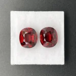 Rhodolite Garnet Pair 10.22 ct | Oval | Orange Red | Umba Valley, Tanzania