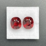 Rhodolite Garnet Pair 10.22 ct | Oval | Orange Red | Umba Valley, Tanzania - Image 2