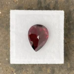 Rhodolite Garnet 6.82 ct | Pear Shape | Merlot Red | Umba Valley, Tanzania - Image 3