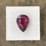 Rhodolite Garnet 6.12 ct | Pear Shape | Purplish Red | Umba Valley, Tanzania - Image 2