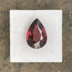 Rhodolite Garnet 7.51 ct | Pear Shape | Carmine Red | Umba Valley, Tanzania - Image 2
