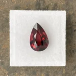 Rhodolite Garnet 5.58 ct | Pear Shape | Carmine Red | Umba Valley, Tanzania - Image 2