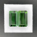 Tourmaline Pair Companion 16.79 ct | Octagon | Bottle Green | Congo (DRC)