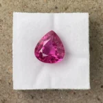 Rubellite 4.45 ct | Pear shape | Rasberry Red | Mavuco, Mosambique