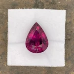 Tourmaline 6.37 ct | Pear shape | Purplish Magenta | Mavuco, Mozambique - Image 2